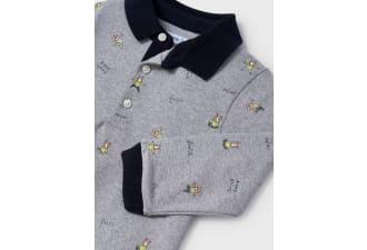 (27239) POLO M/L ESTAMPADO